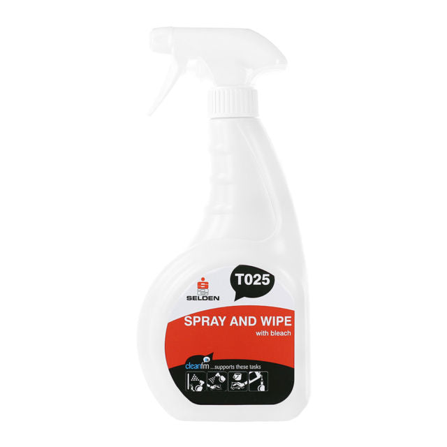 Selden Spray & Wipe: Disinfect & Clean Surfaces (750ml Bleach Trigger)