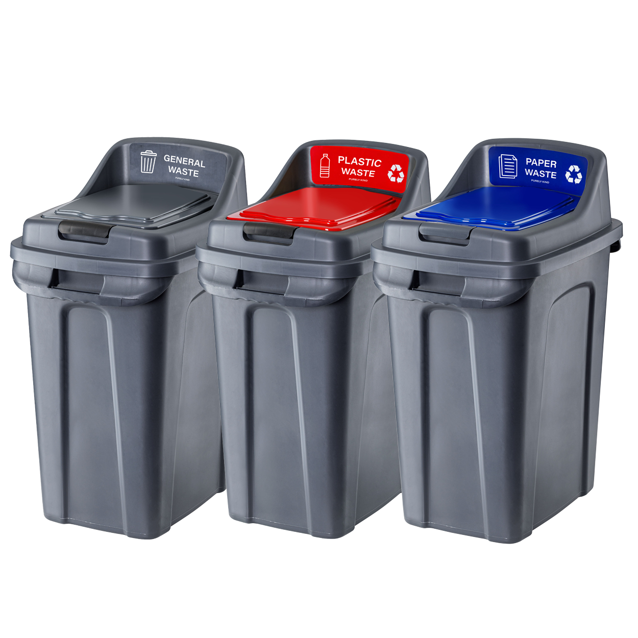 Purely Kind Recycling Bins - Variations Available
