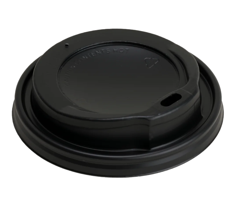 Purely Smile (10oz-16oz) Black Plastic SipLids Case of 1000