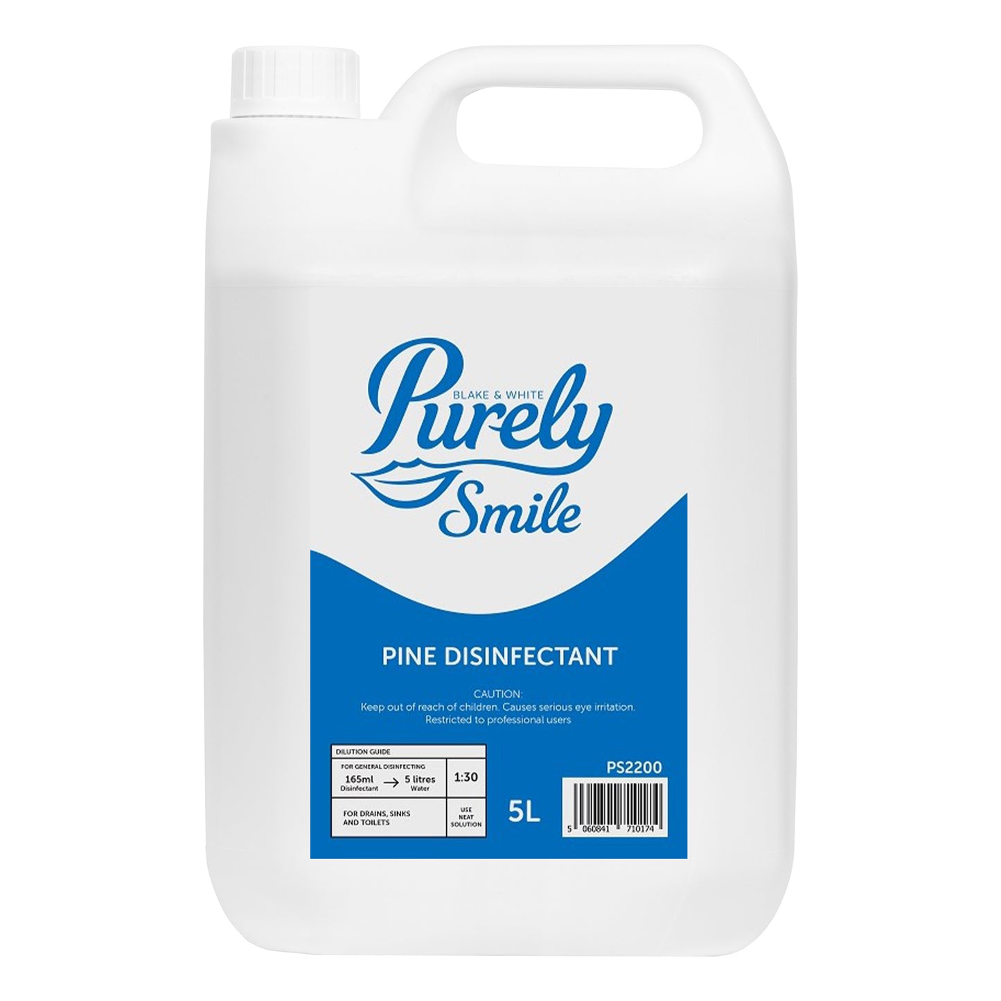 Purely Smile Premium Pine Disinfectant (5L) - Kills Germs, Fresh Scent