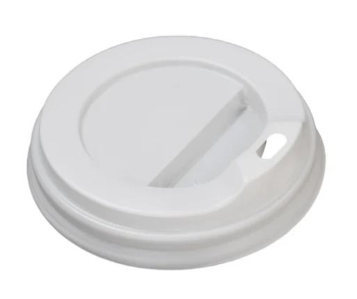Purely Smile 80mm (8oz) White Sip Lids Case of 10