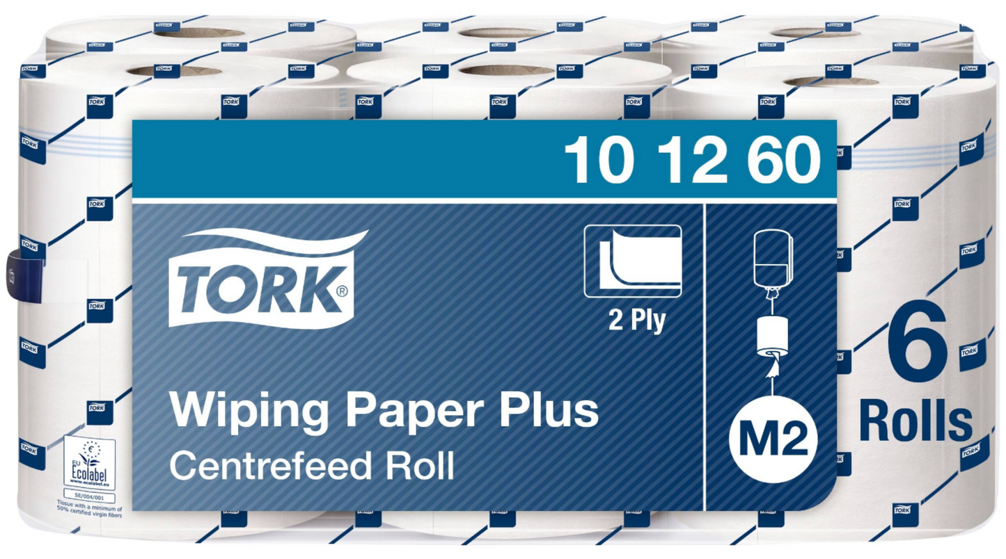 TORK (101260) White Centrefold Wiper Roll 2Ply for M2