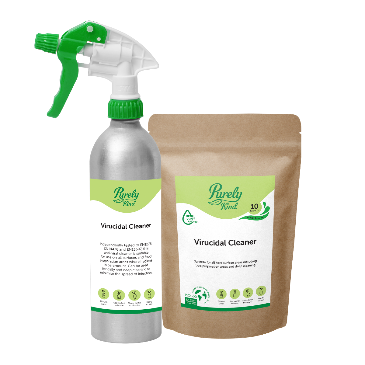 Purely Kind: Eco-Friendly Cleaning Starter Kit (Kills Viruses)