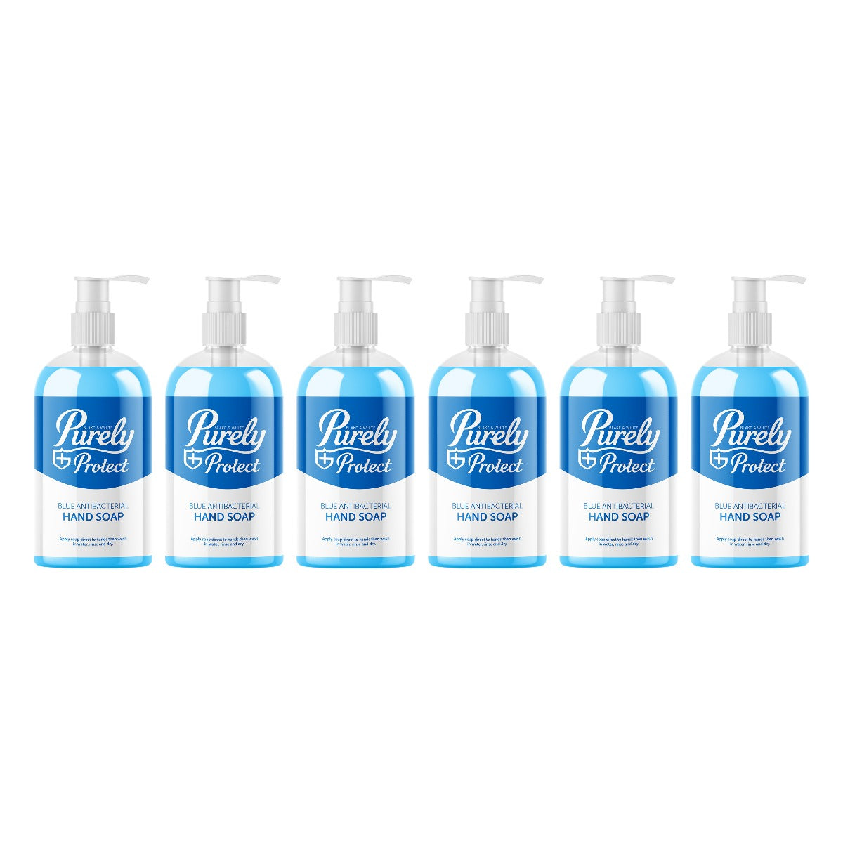 Purely Protect Antibacterial Hand Soap 500ml Pump, Case of 6