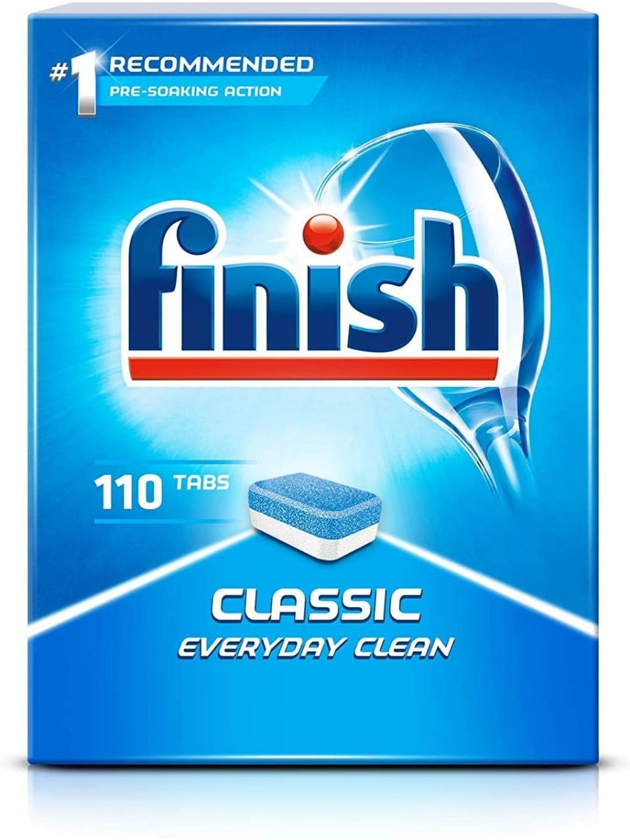 Finish Dishwasher Tablets (110 Pack) - Long-Lasting Clean Dishes