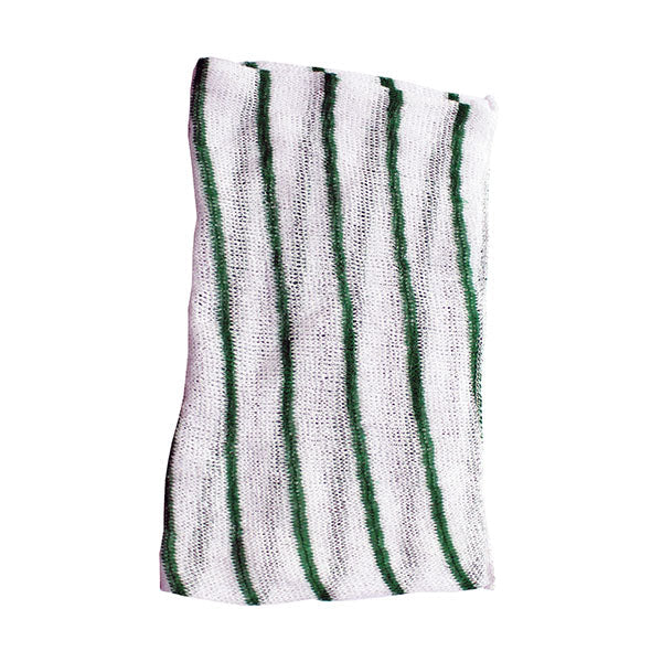 10 Pack Striped Green Dishcloths (Purely Smile)