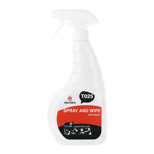 SELDEN SPRAY AND WIPE WITH BLEACH TRIGGER - 750ml