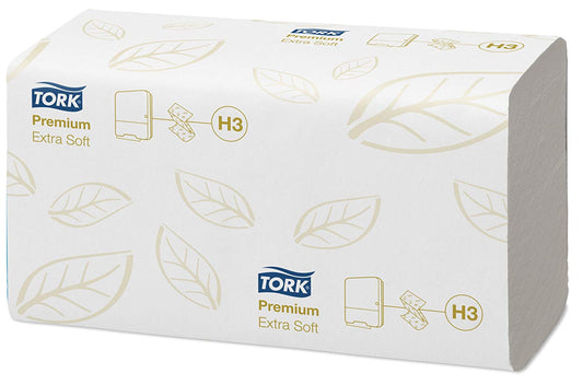 TORK Premium Interfold Towels White 2 Ply H3 x 3000