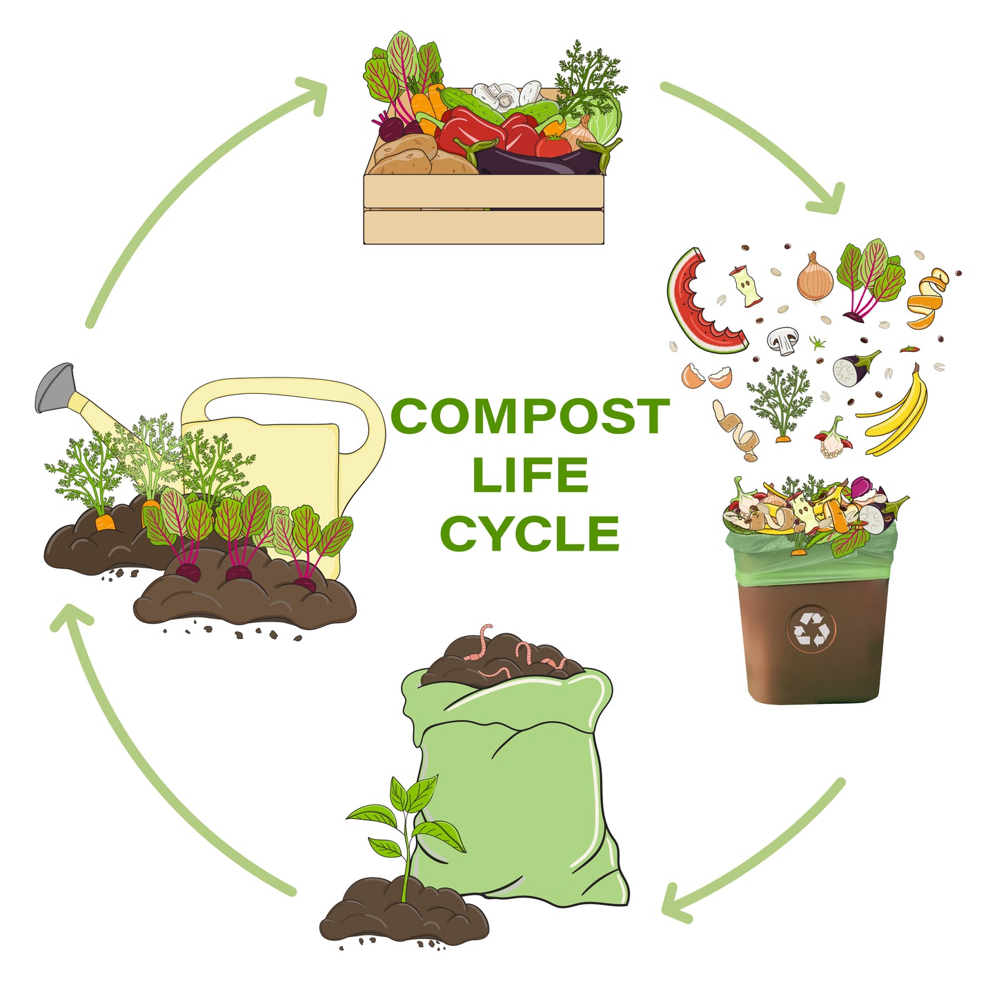 Purely Kind Compostable Food Waste Bag 10L - Roll of 24