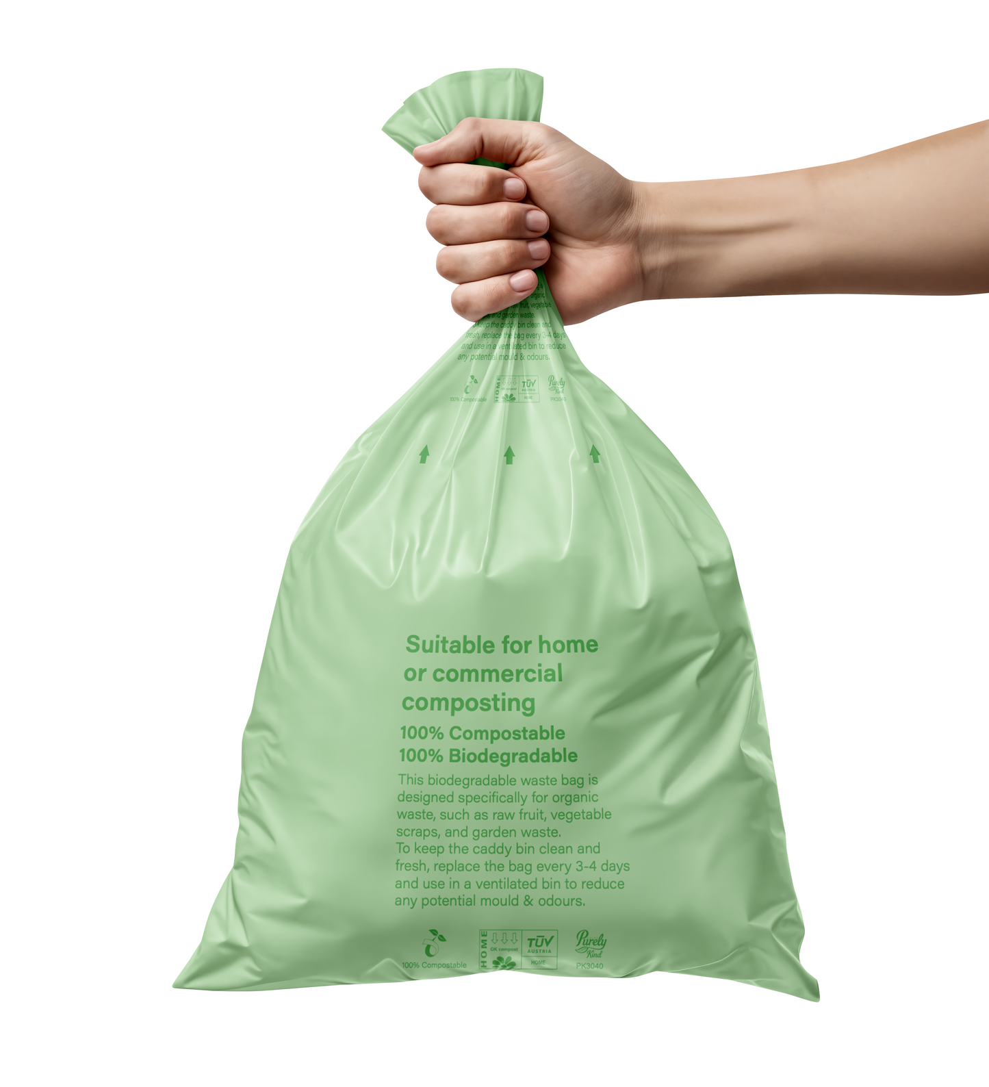 Purely Kind Compostable Food Waste Bag 10L - Roll of 24