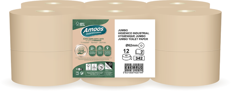 Purely Kind Unbleached Toilet Roll Mini Jumbo 2ply 120m 62mm