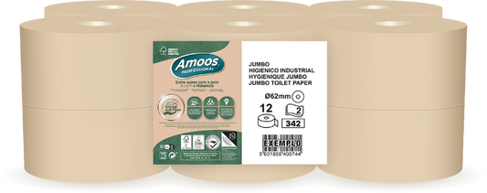 Purely Kind Unbleached Toilet Roll Mini Jumbo 2ply 120m 62mm