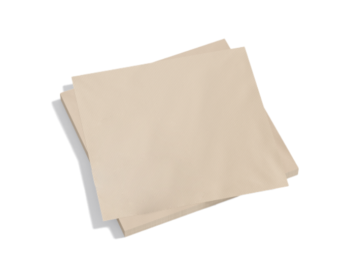 40 x 40cm, unbleached napkins, pack of 1200