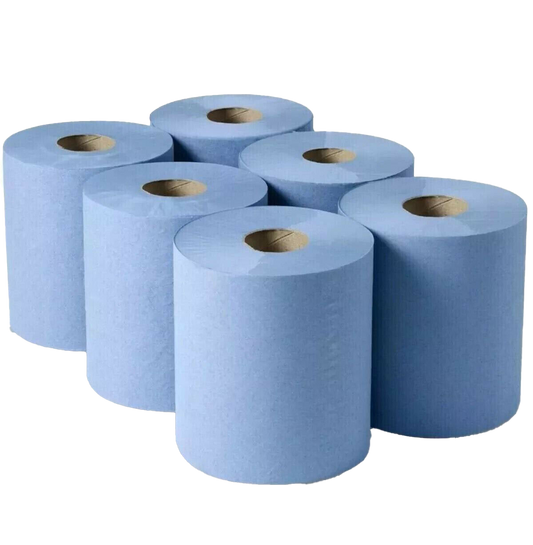 Purely Smile Centrefeed 2ply 550X185mm Sheet Blue Pack of 6
