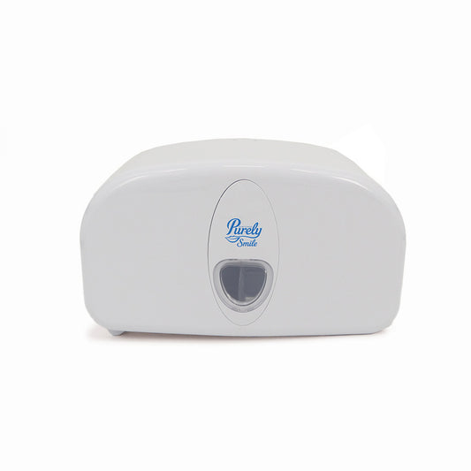 Purely Smile Micro Mini Toilet Roll Dispenser White