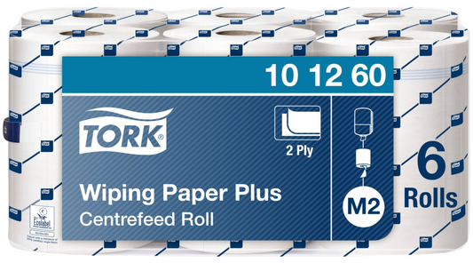 TORK (101260) White Centrefold Wiper Roll 2Ply for M2