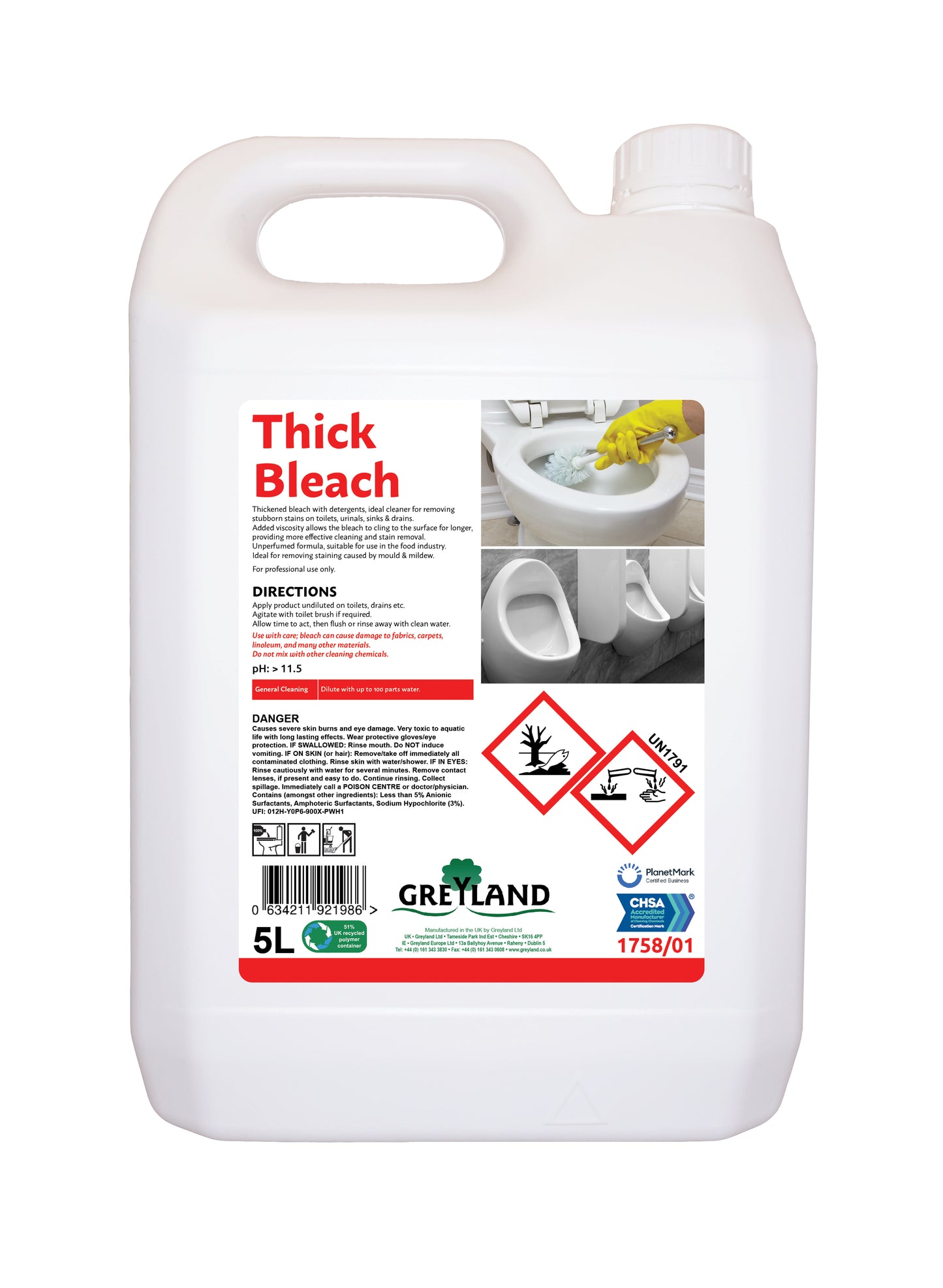 Purely Smile Thick Bleach 5 Litre