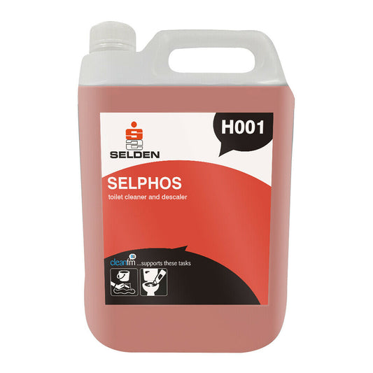 Selden Selphos Toilet Bowl Cleaner & Descaler (5L) - Powerful Cleaning