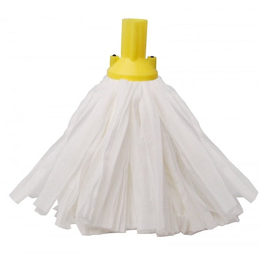 Purely Smile Big White Socket Mop Yellow Pack of 10