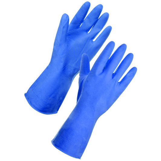 Purely Class Household Rubber Gloves Blue Large x 1 Pair