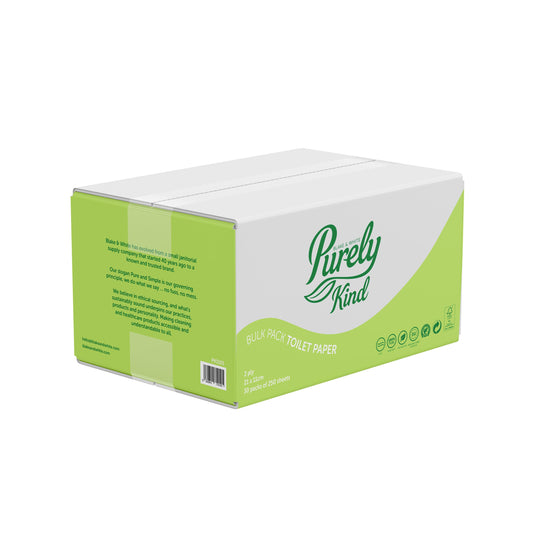 Purely Kind Toilet Paper Bulk Pack 2ply Box x 7500 Sheet **