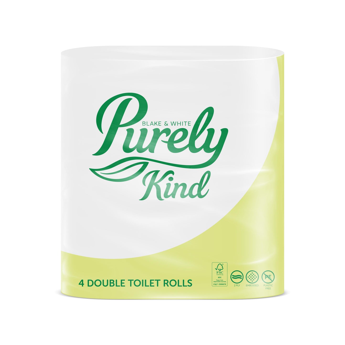 Purely Kind Toilet Roll 2ply Pack x 4 Double Rolls