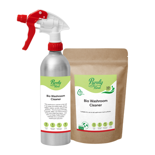 Purely Kind Washroom Starter Kit: Eco-Friendly Cleaning with Refillable Capsules