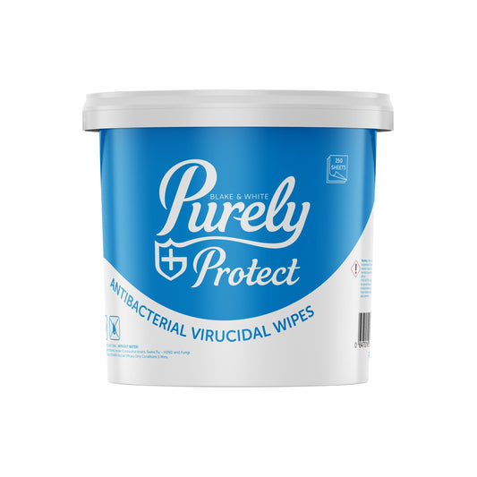 Purely Protect Antibacterial & Virucidal Wipes Tub x 250
