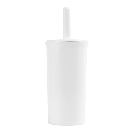 Purely Smile Toilet Brush: Fully Enclosed for Hygiene (White)
