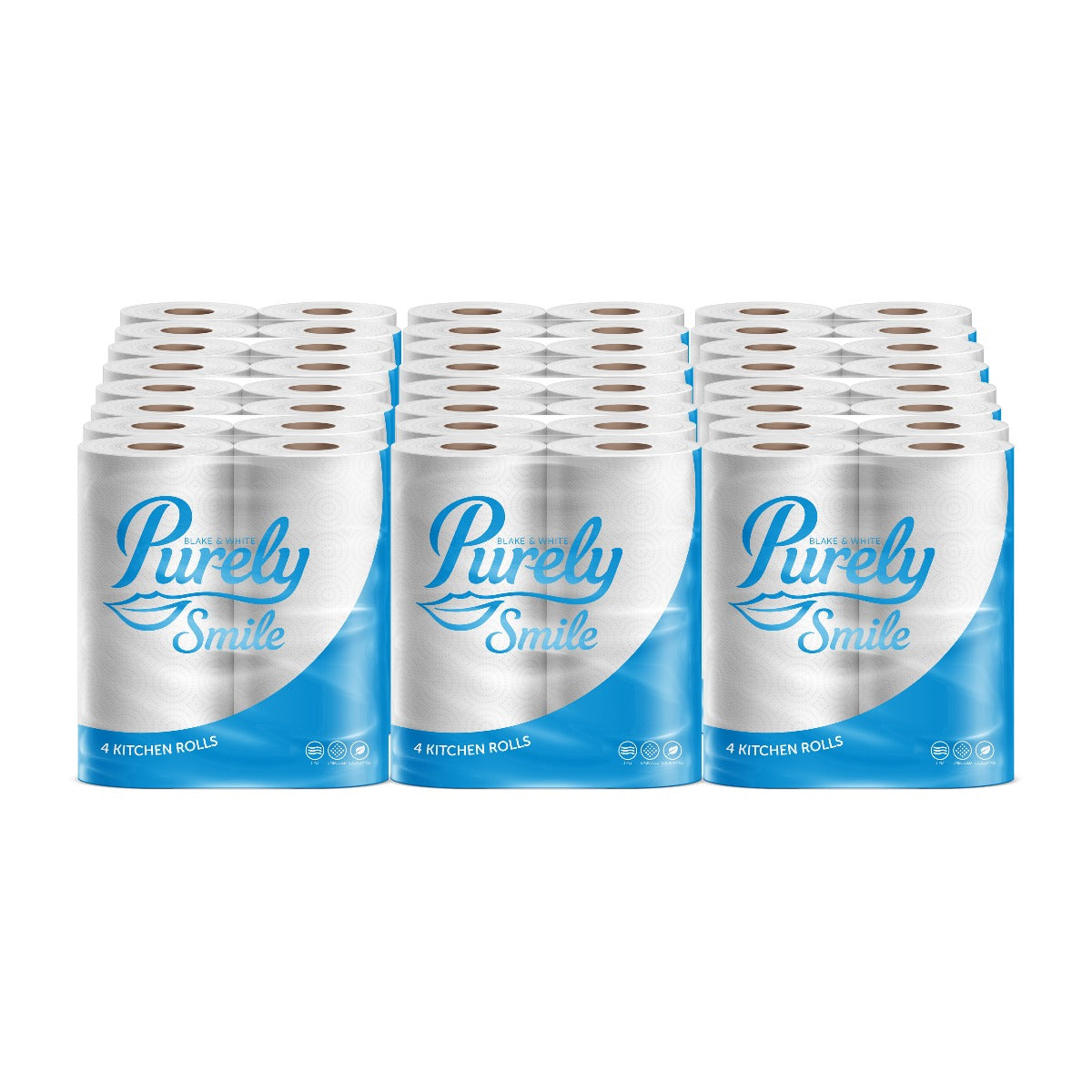 Purely Smile Kitchen Roll 2ply 10m White Pack x 48