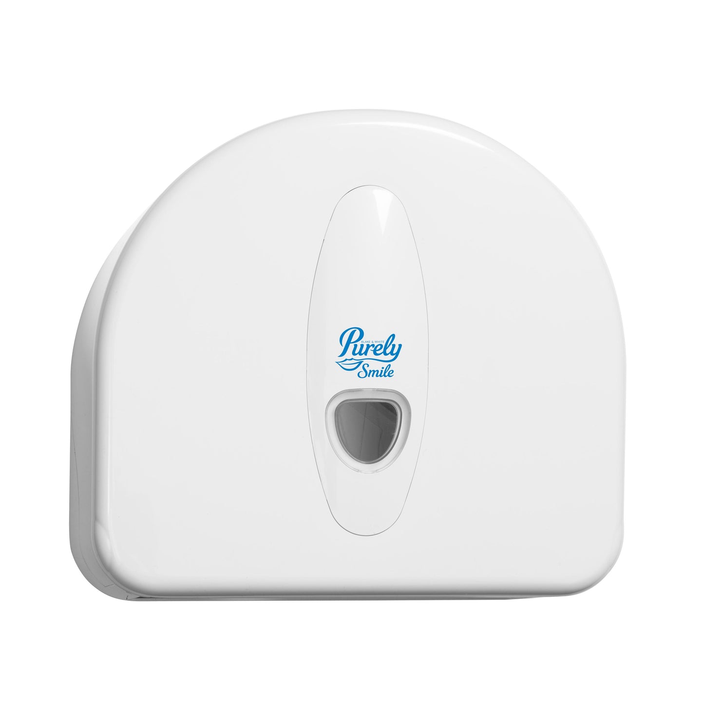 Purely Smile Jumbo Toilet Roll Plastic Dispenser White