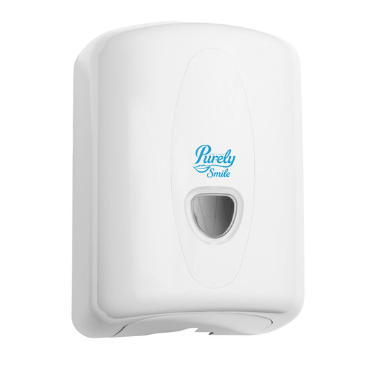 Purely Smile Mini Centrefeed Roll Dispenser White