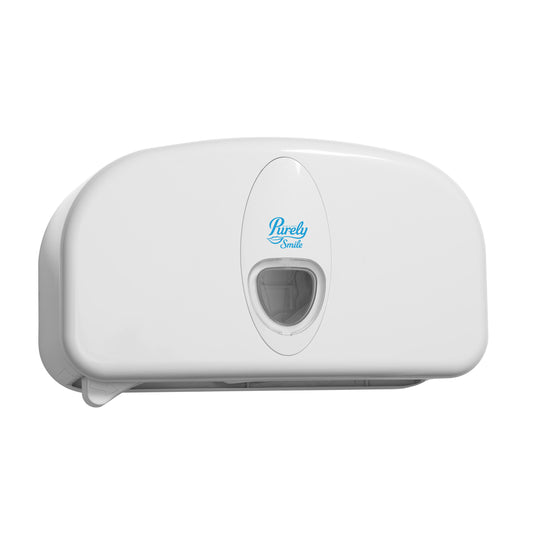 Purely Smile Micro Mini Toilet Roll Dispenser White