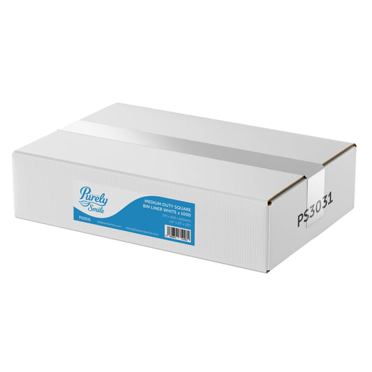 Bulk Buy! 1000 Strong Square Bin Liners (Medium Duty)