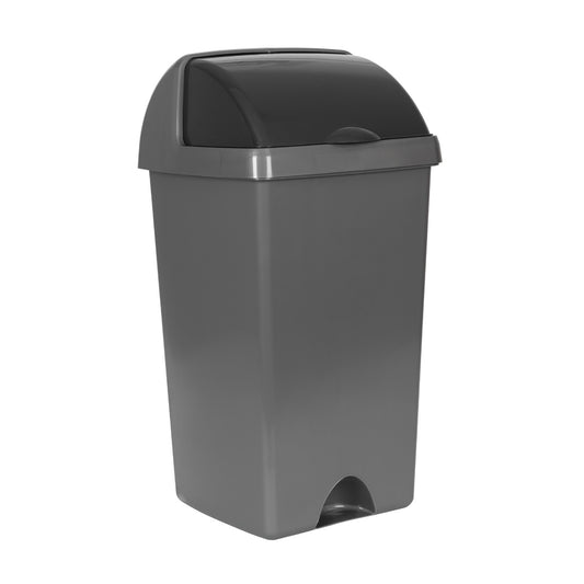 Purely Smile 50L Grey Roll Top Bin: Clean & Modern Design