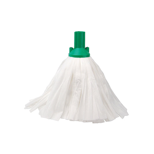 Purely Smile Big White Socket Mop (Green) - Effortless Floor Cleaning