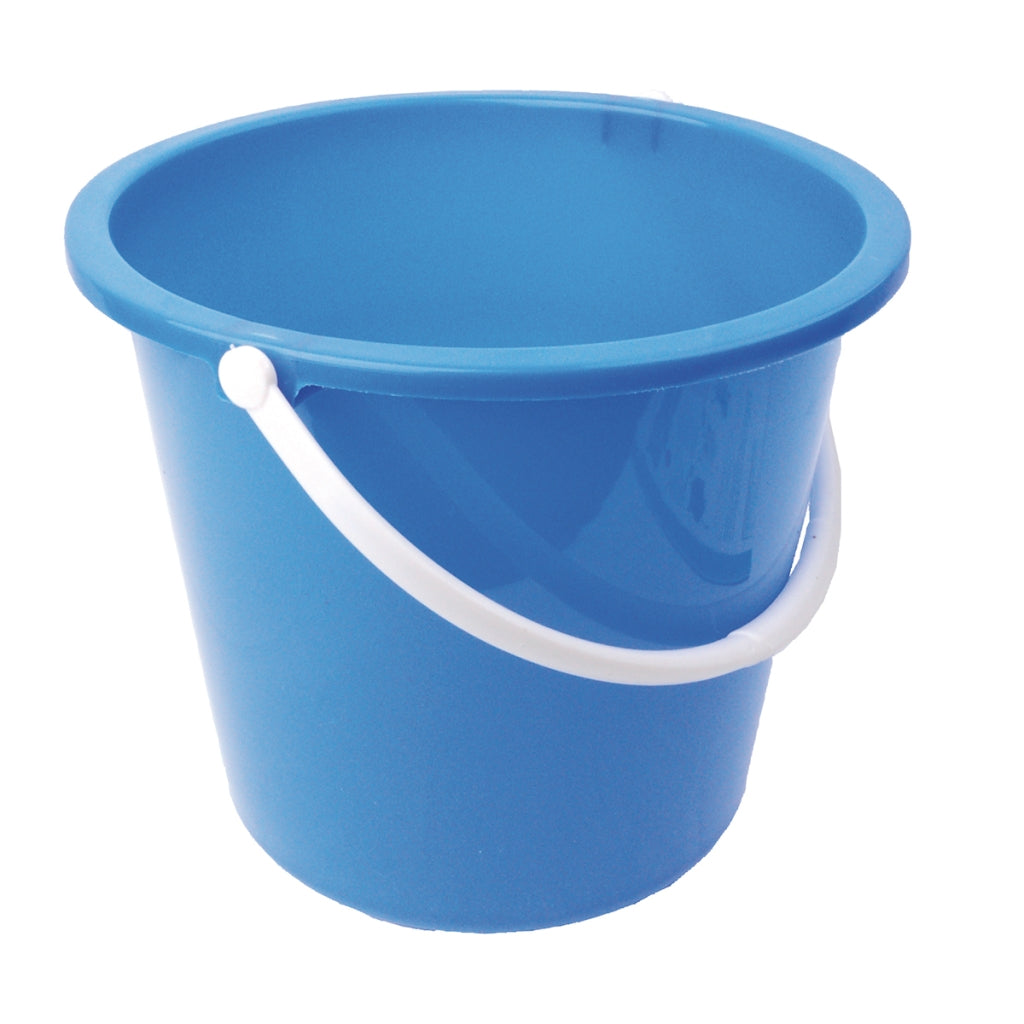 Purely Smile Round Plastic Bucket 9 Litre Blue