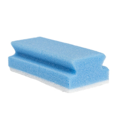 Purely Smile Sponge Back Scourer Soft Blue-White Pack of 10