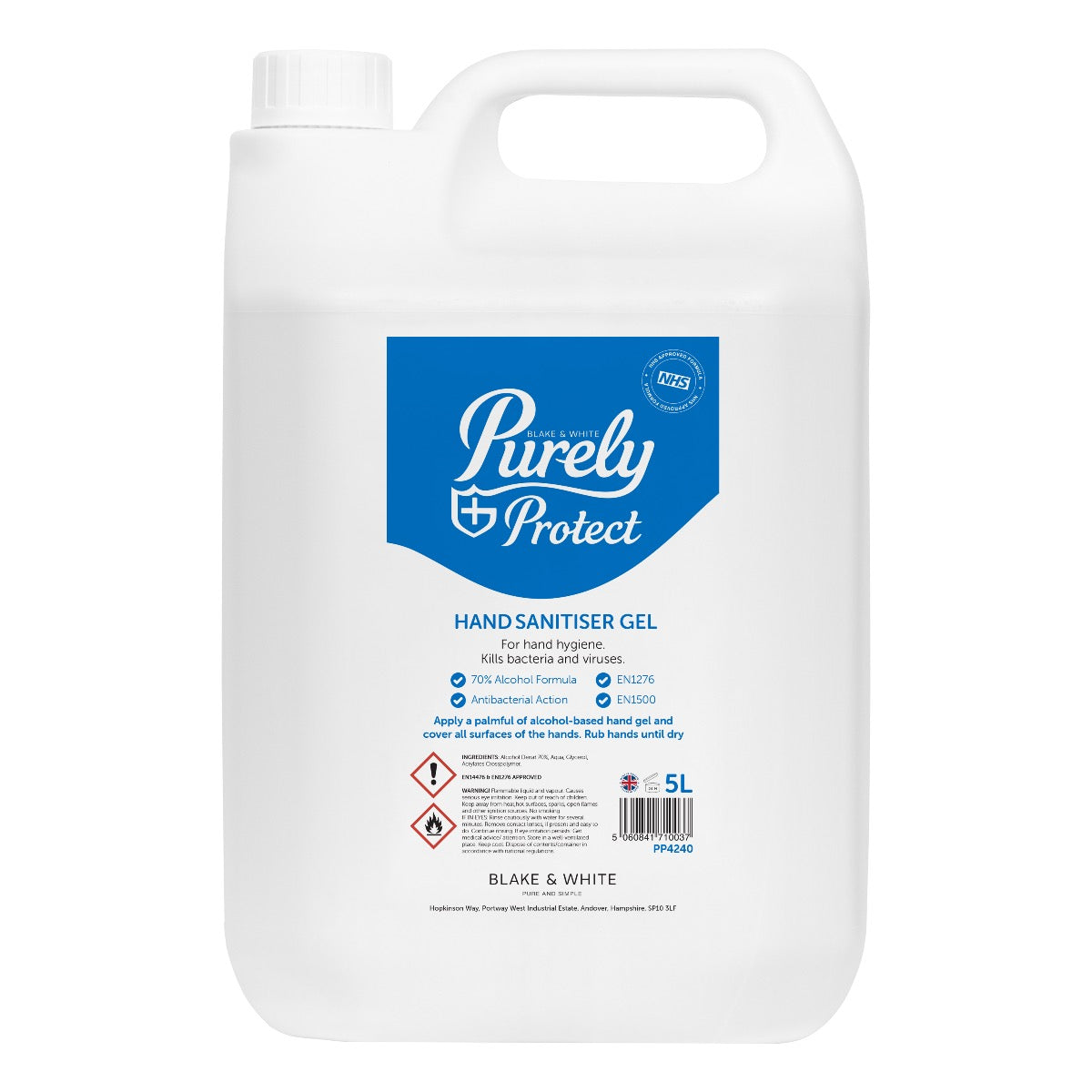 Purely Protect Hand Sanitiser 5L Screw Top Bottle